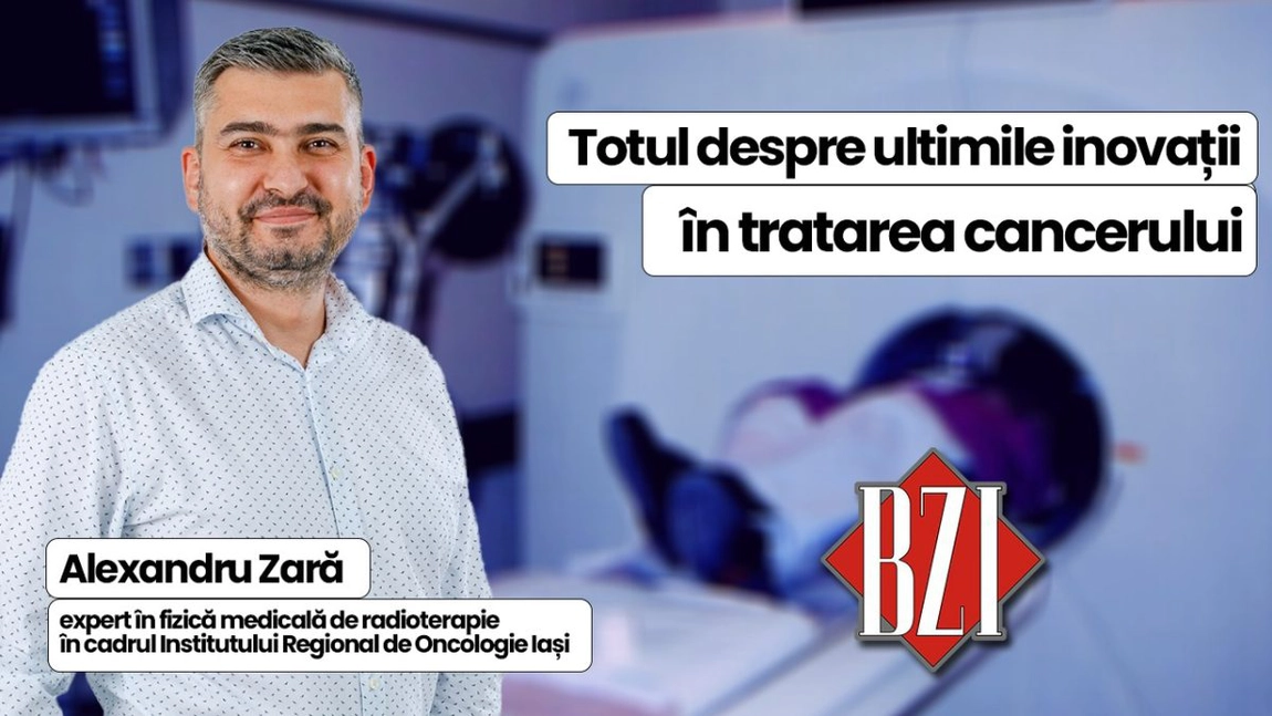LIVE VIDEO - Alexandru Zară, expert în fizică medicală de radioterapie în cadrul Institutului Regional de Oncologie Iași, discută în cadrul emisiunii de sănătate BZI LIVE despre noile metode de tratare a cancerului