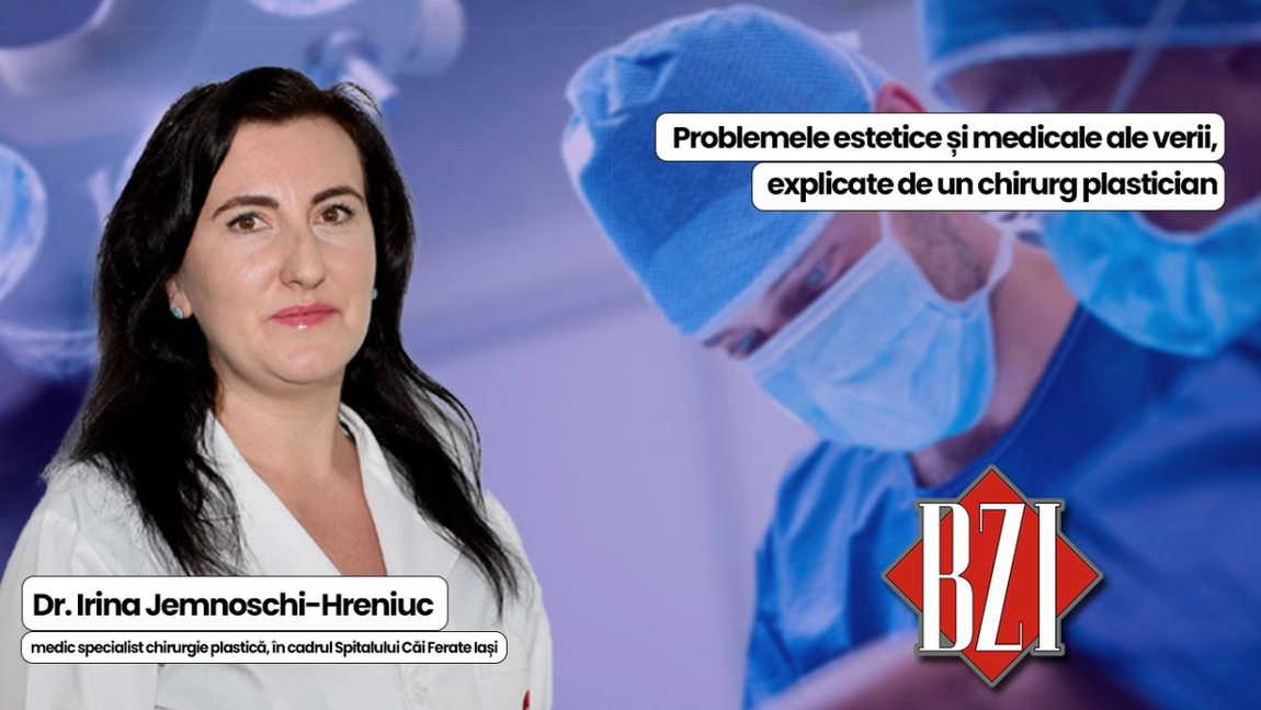 LIVE VIDEO - Patologia de vară în chirurgia plastică, explicată de dr. Irina Jemnoschi-Hreniuc, medic specialist chirurgie plastică, în cadrul Spitalului Căi Ferate Iași