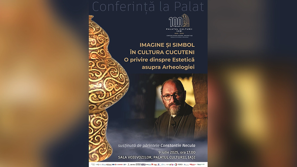 Conferință la Palat susținută de Pr. Constantin Necula: „Imagine și Simbol în Cultura Cucuteni. O privire dinspre Estetică asupra Arheologiei”