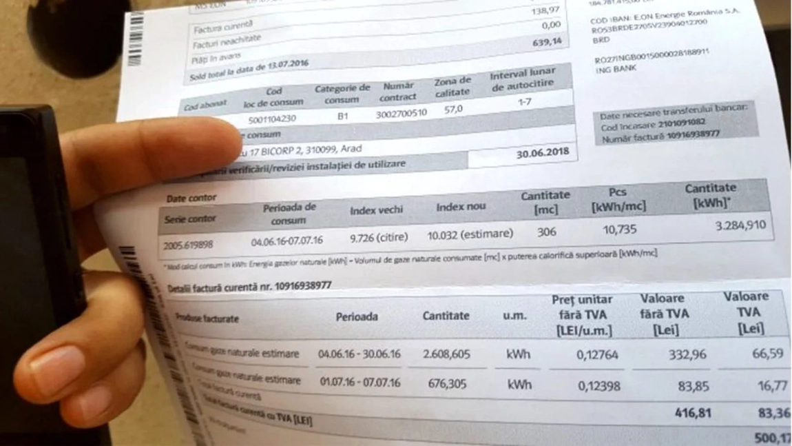 Ce faci dacă ai primit o factură uriașă la curent! Salvarea vine de la Protecția Consumatorilor