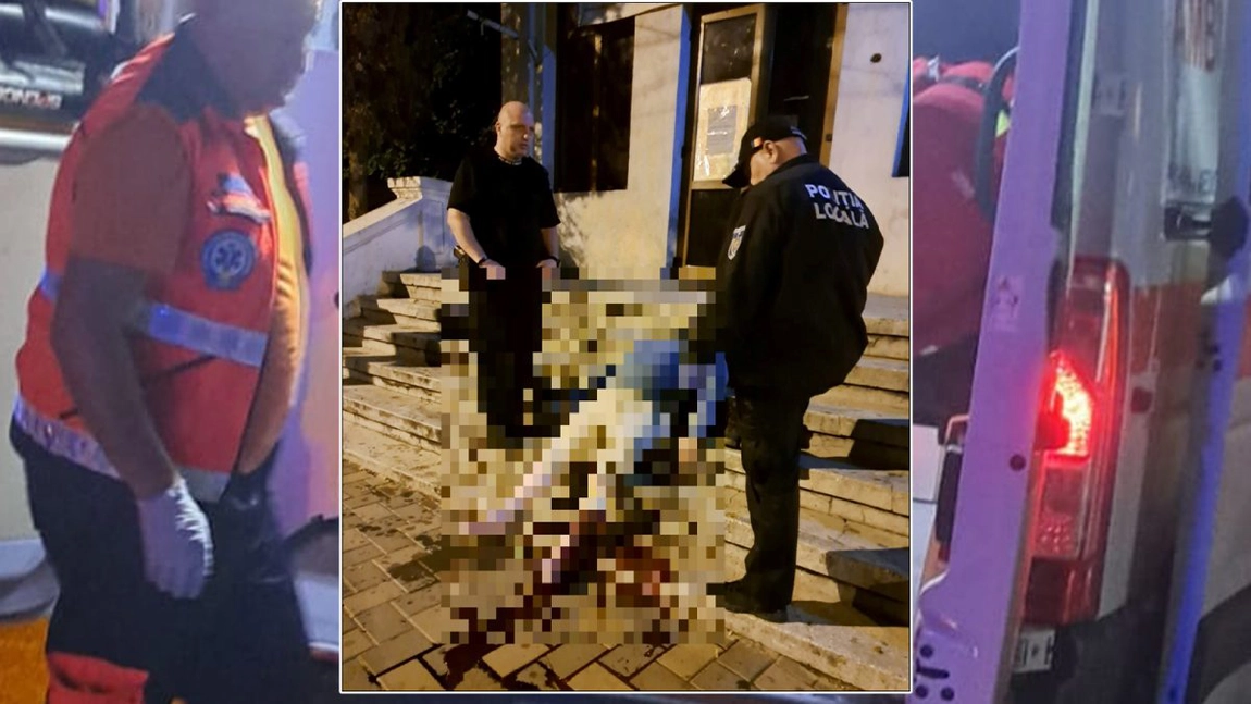 Bărbat de 47 de ani, găsit plin de sânge pe trotuar, salvat de polițiști în ultima clipă!