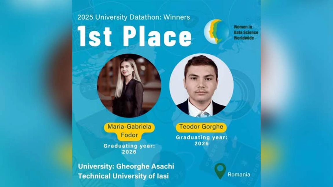 Locurile 1 și 3 mondial pentru echipele TUIASI la WiDS Datathon++ 2025 University Challenge