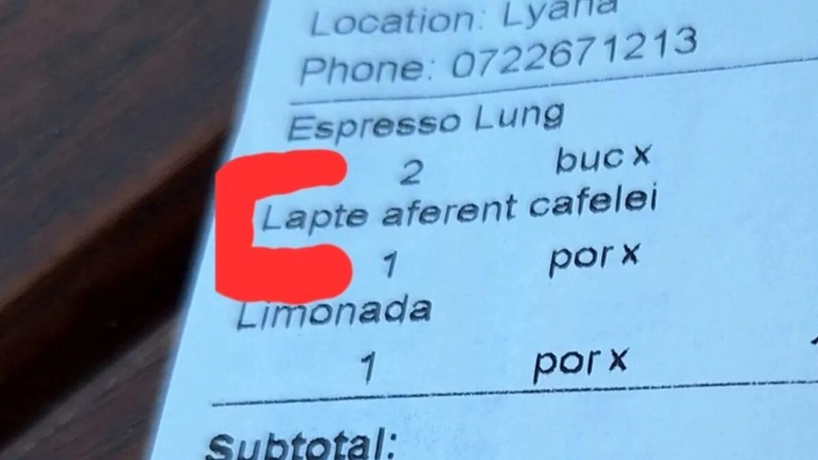 Turist taxat pentru laptele din cafea în Vama Veche. Cât a plătit pentru „laptele aferent cafelei” în Vama Veche