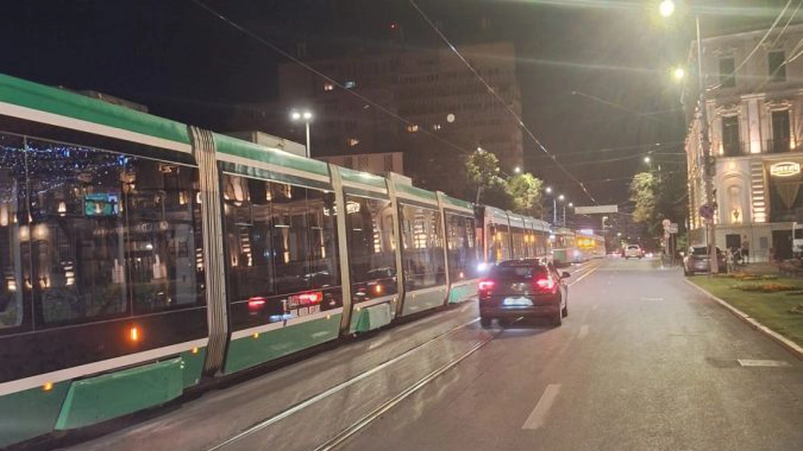 Circulația oprită în centrul orașului! Tramvaiele sunt blocate din cauza unui vagon defect - UPDATE