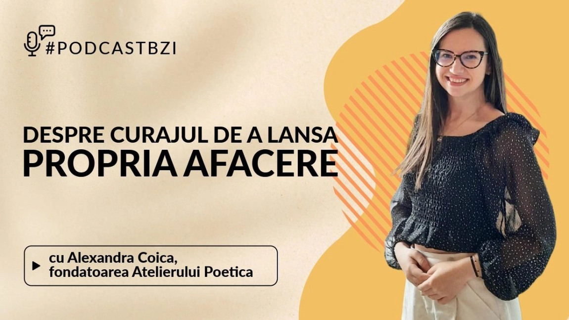 LIVE VIDEO - Alexandra Coica, fondatoarea Atelierului Poetica, despre curajul de a lansa propria afacere