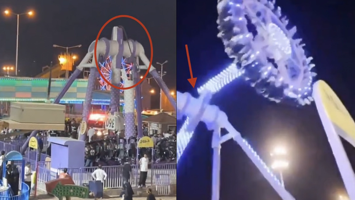 Panică într-un parc de distracții! Atracția 360 s-a rupt în timp ce se învârtea, iar oamenii au fost proiectați cu forță la pământ