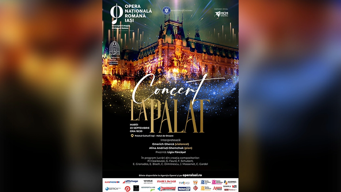 Concert la Palatul Culturii oferit de Opera Iași