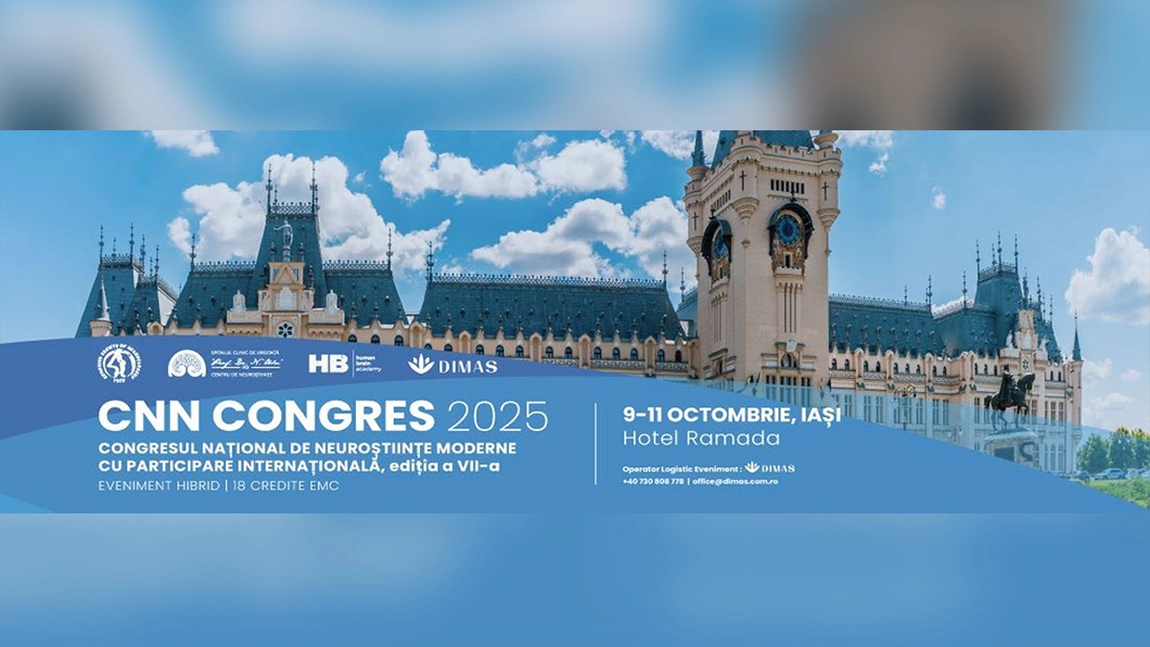 Peste 350 de specialiști din țară și străinătate participă la Iași la Congresul Național de Neuroștiințe Moderne – ediția a VII-a