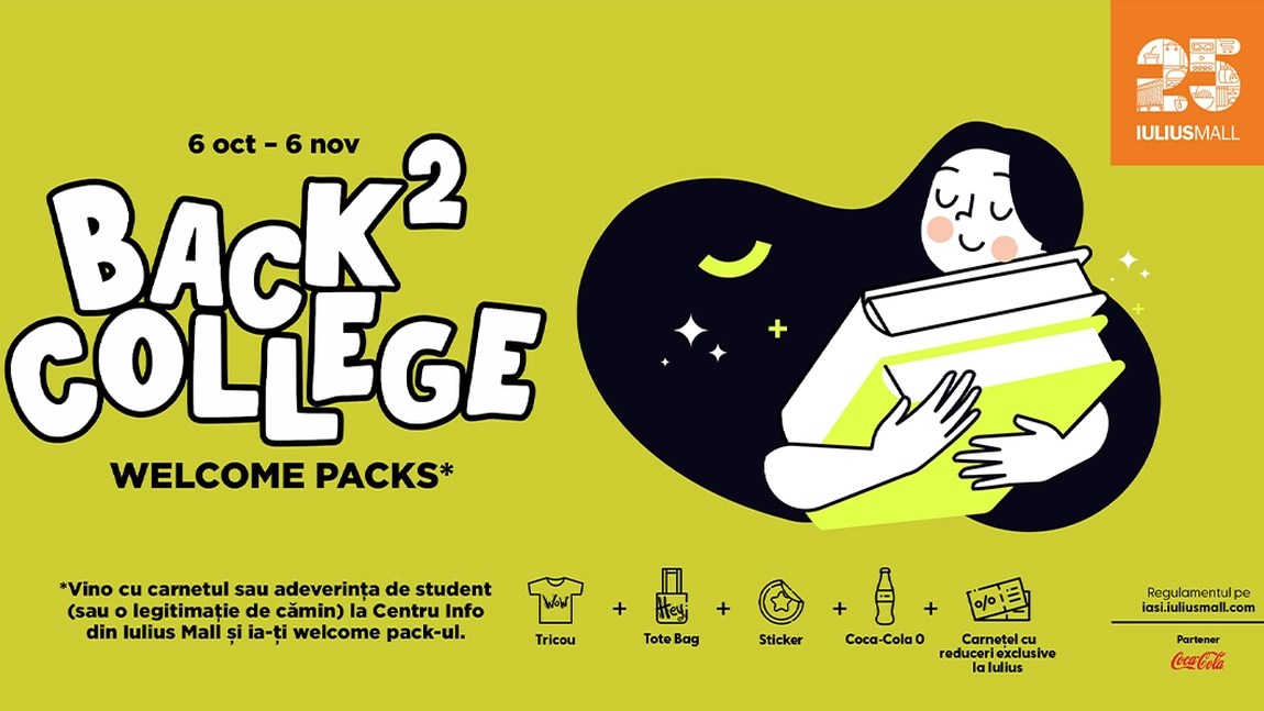 Început de an universitar cu oferte speciale, la Iulius Mall. Obține welcome pack-ul pentru studenți și profită de cele mai bune oferte!
