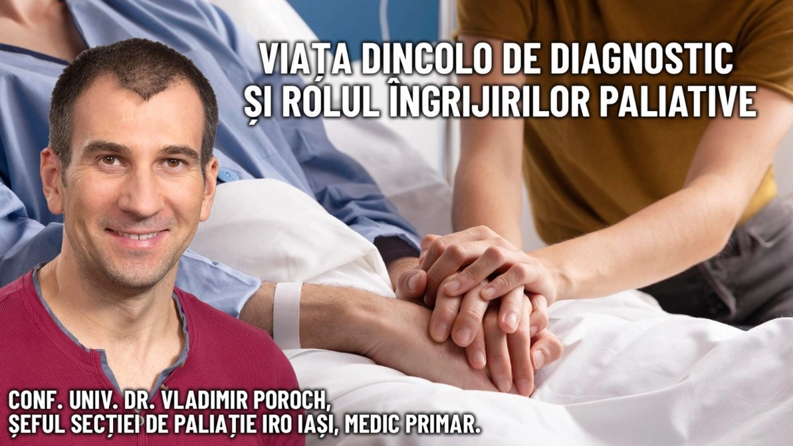 LIVE VIDEO - Îngrijirea paliativă, lecția umanității în fața suferinței, subiectul emisiunii de sănătate BZI LIVE, împreună cu invitatul conf.univ, dr. Vladimir Poroch, șeful Secției de Îngrijiri Paliative din cadrul Institutului Regional de Oncologie Iași