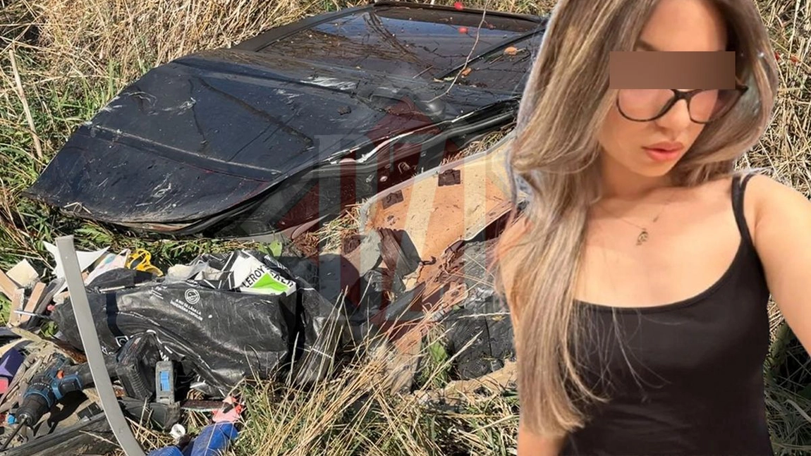 Imagini tulburătoare de la locul tragediei! BMW-ul în care Denisa a murit a fost ridicat. Un morman de fiare, luat dintre candele aprinse - EXCLUSIV