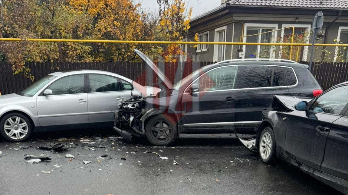 Accident rutier la Iași. Două autoturisme s-au ciocnit în Cantemir