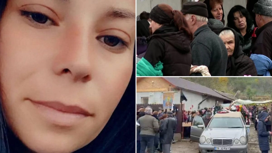Lacrimi și durere la înmormântarea Mihaelei. Tânăra din Teleorman, ucisă de fostul soț, a fost condusă pe ultimul drum