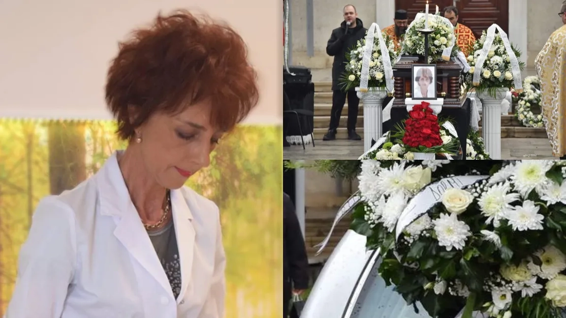 Imaginile durerii de la înmormântarea Flaviei Groșan