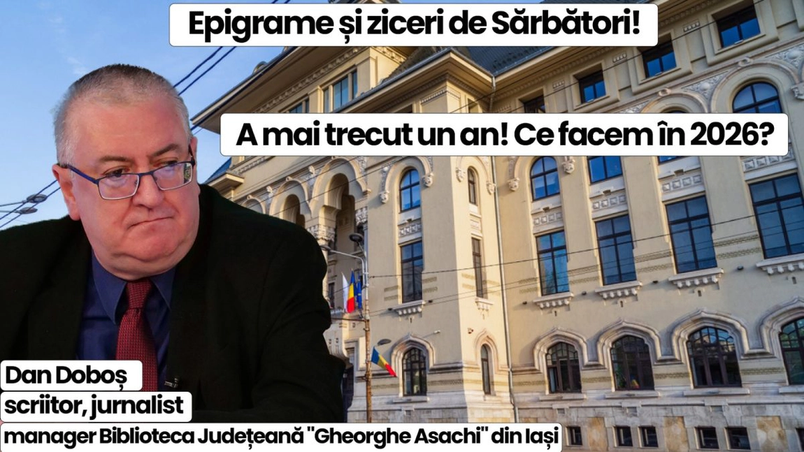 LIVE VIDEO - Originală și plină de surprize emisiune BZI LIVE, de la epigrame la subiecte interesante și actuale alături de scriitorul și jurnalistul Dan Doboș, managerul Bibliotecii Județene 