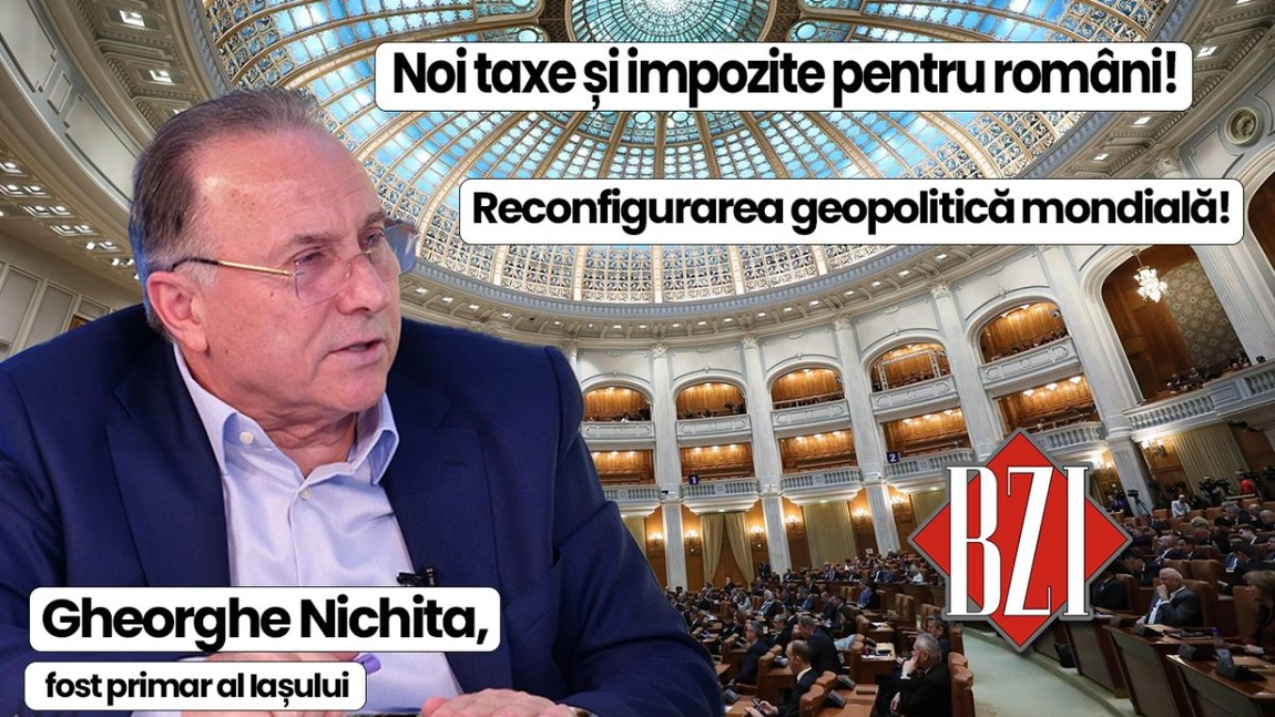 LIVE VIDEO - Talk-show BZI LIVE alături de invitatul permanent Gheorghe Nichita, fost primar al Iașului