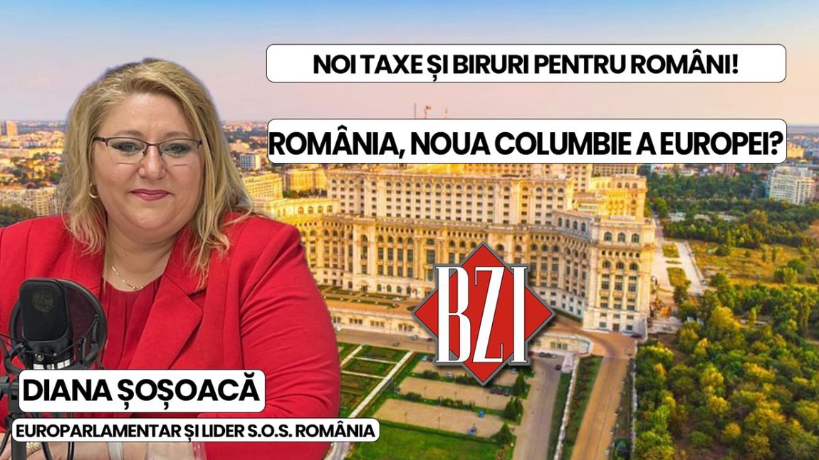 Emisiune BZI LIVE alături de Diana Șoșoacă, europarlamentar român neafiliat în PE și președintele Partidului S.O.S. România