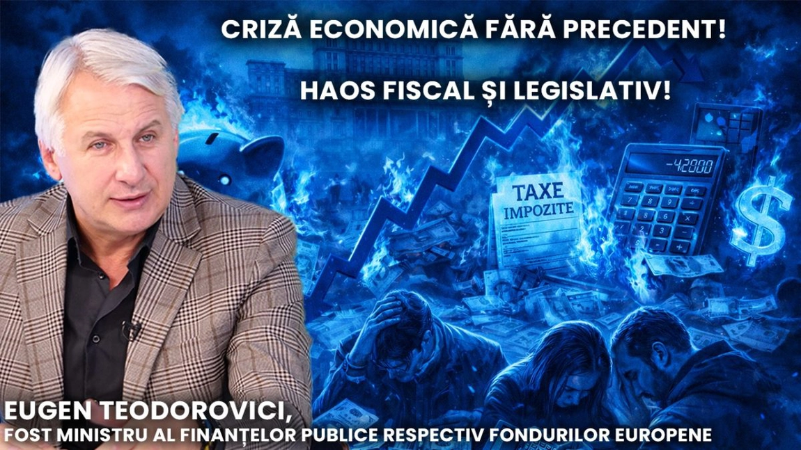 Producție media BZI LIVE alături de Eugen Teodorovici, fost ministru al Finanțelor publice respectiv Fondurilor europene. Economie, politică și realitate socială