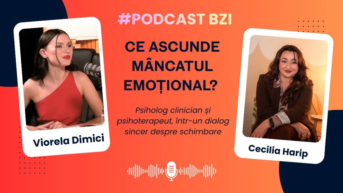 LIVE VIDEO - Cecilia Harip, psiholog clinician și psihoterapeut. Ce ascunde mâncatul emoțional?