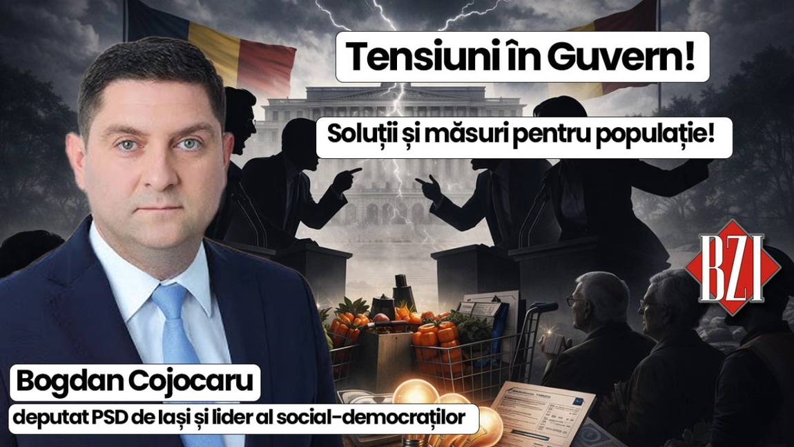 LIVE VIDEO - Studio-Politic BZI LIVE cu invitatul Bogdan Cojocaru, deputat PSD și lider al social-democraților