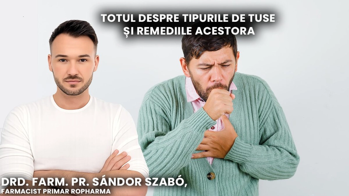 LIVE VIDEO - Tusea, de la simptom banal la semnal de alarmă, până la remedii. Drd. farm. pr. Sándor Szabó, farmacist primar în farmacie clinică/ farmacist clinician la Spitalul Clinic Militar de Urgență “Dr. Constantin Papilian” / Trainer Ropharma SA, discută la BZI LIVE