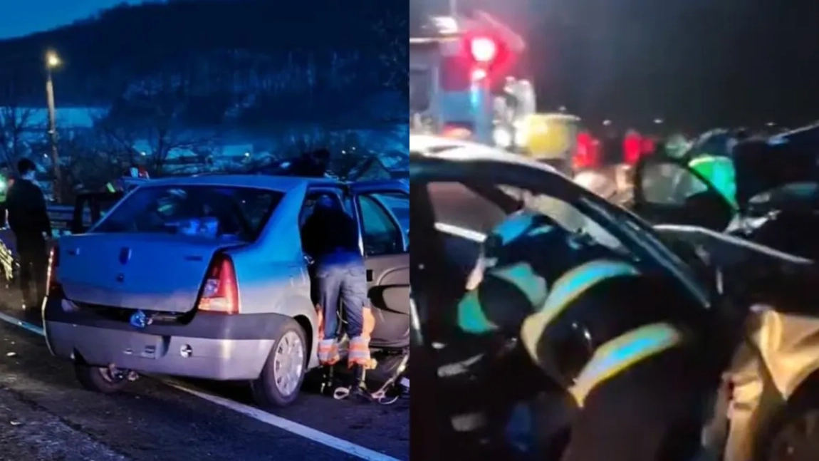 Accident mortal în Simeria Veche: două persoane decedate după un impact devastator pe DN7