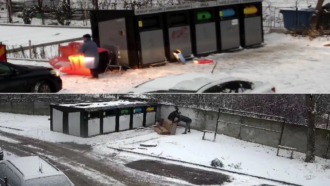 Ieșeni amendați pentru că au aruncat la gunoi canapele, saltele și alte piese de mobilier din casă