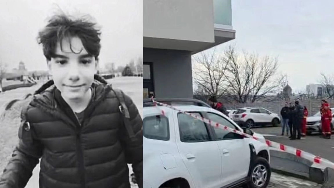 Imaginile durerii de la înmormântarea elevului de 13 ani care s-a stins mult prea devreme