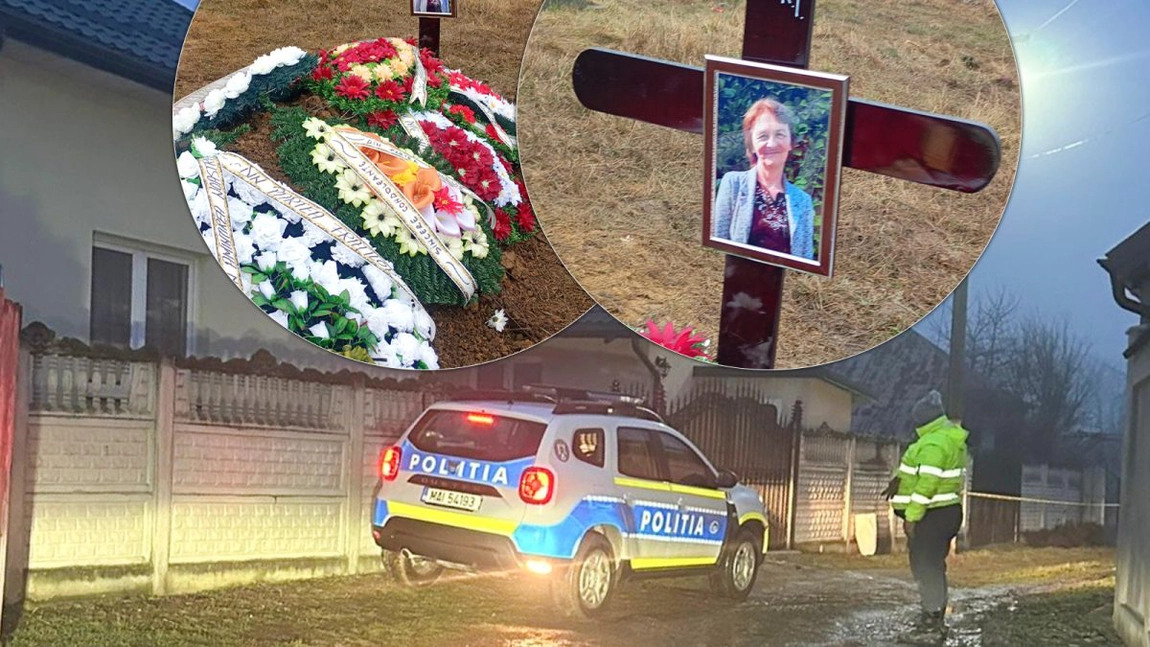 Maria Blaj, femeia omorâtă de fiul ei la Butea, a fost înmormântată. Criminalul ar putea rămâne ani mulți după gratii