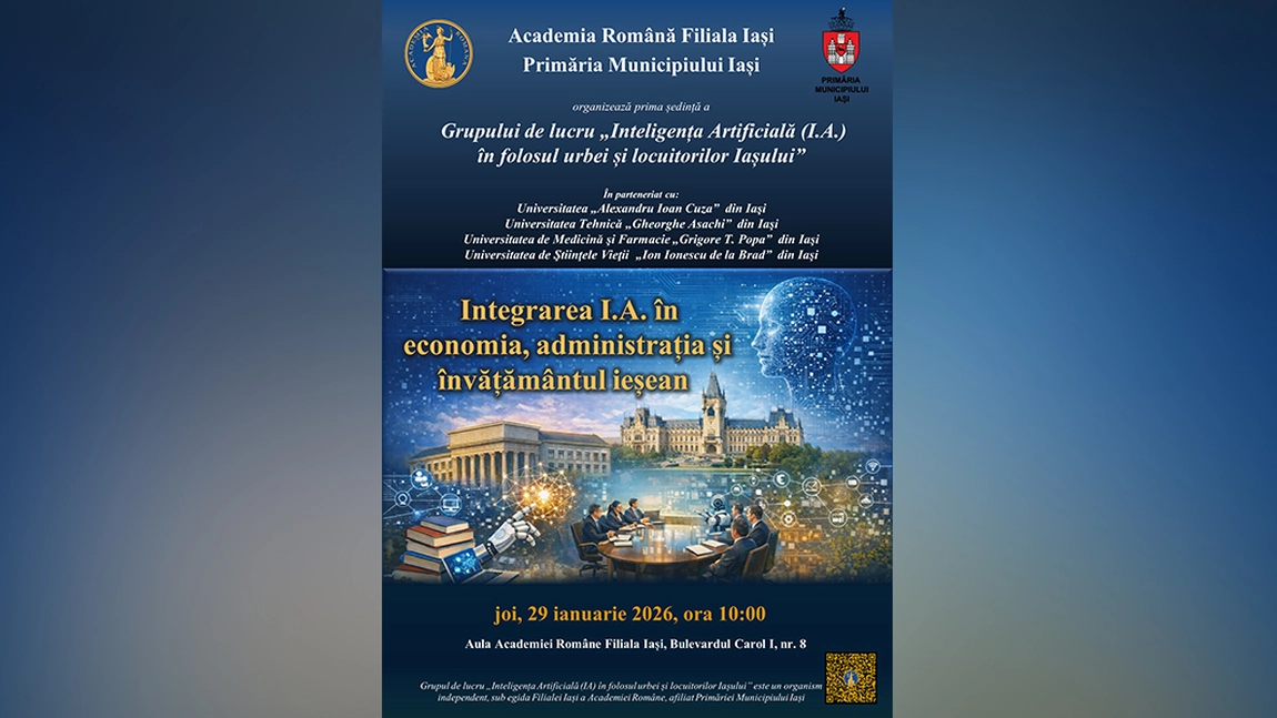 Iașul face pași spre viitor! Inteligența artificială, discutată la Academia Română