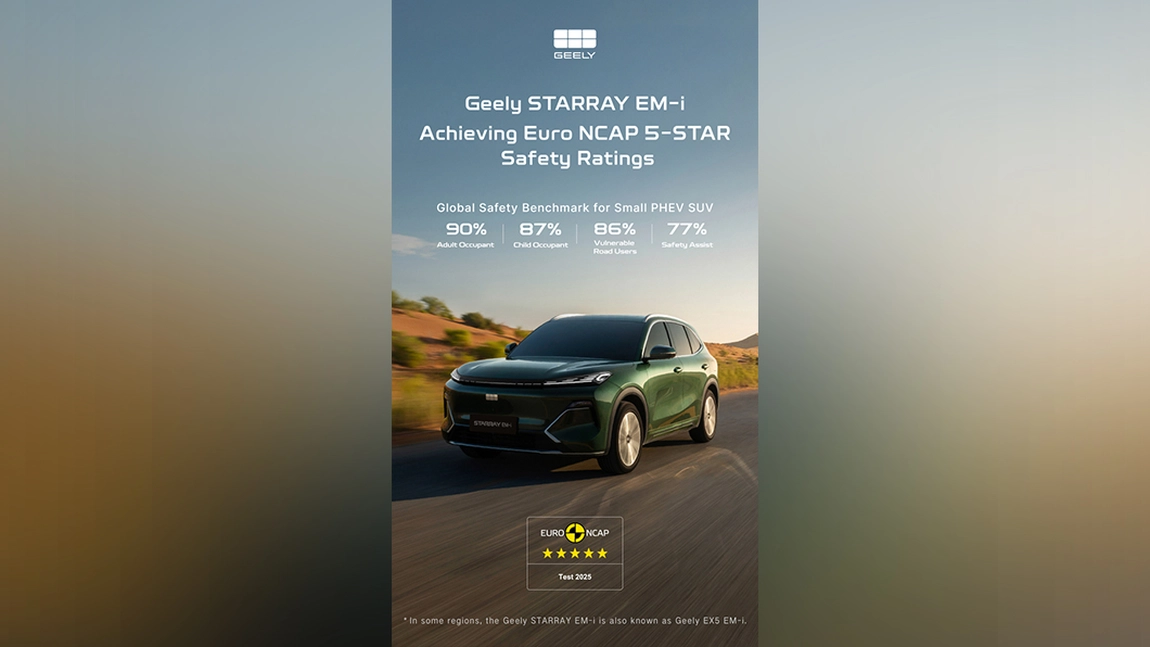 Geely STARRAY EM-i obține rating de cinci stele la testele de siguranță Euro NCAP