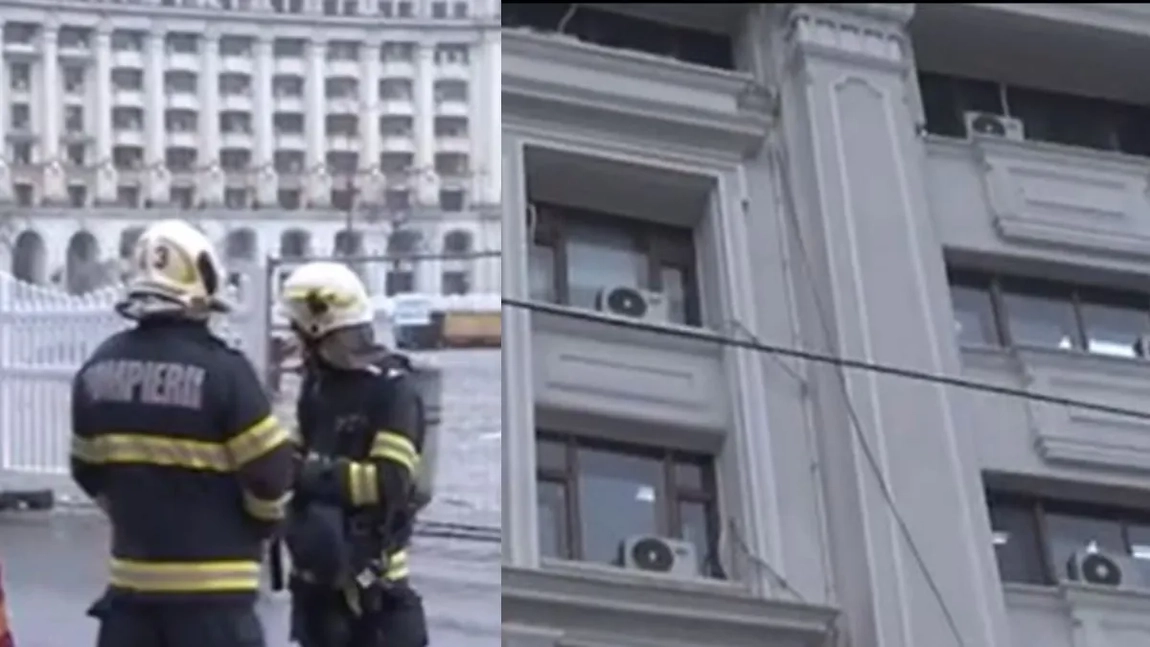 Alertă în București: incendiu la sediul Ministerului Finanțelor. Pompierii au intervenit cu mai multe autospeciale