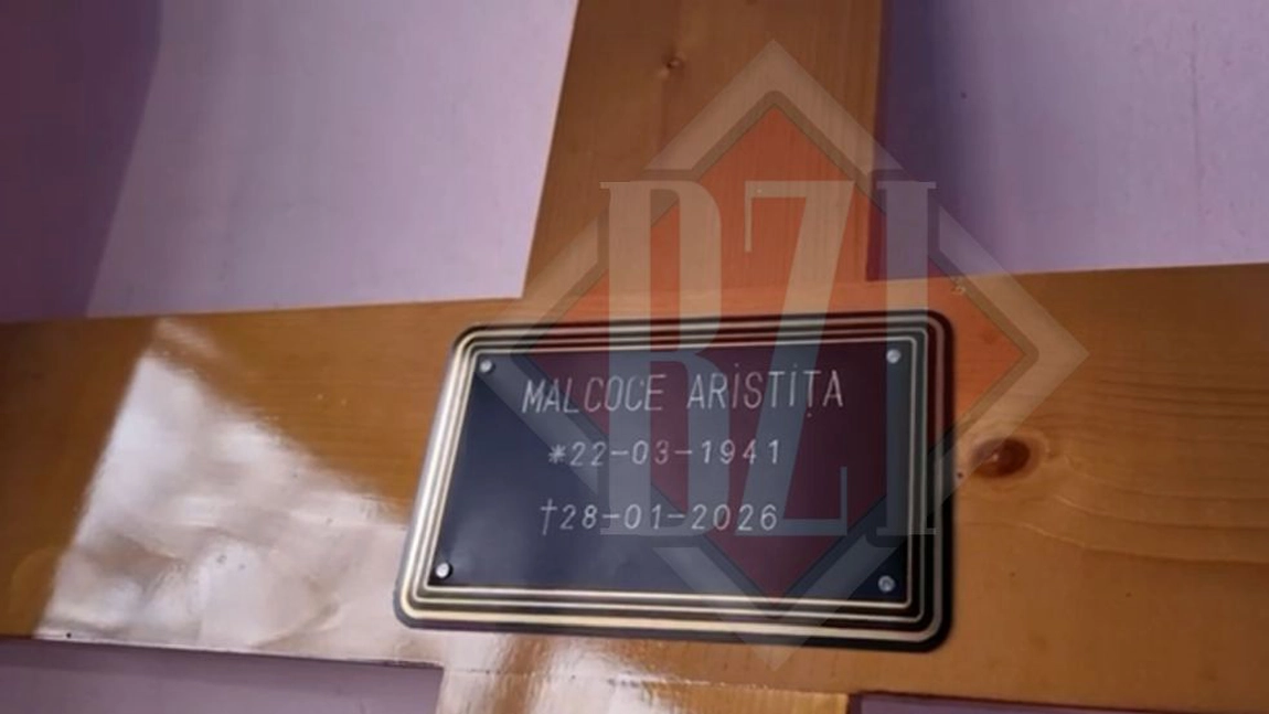 Cum arată sicriul în care a fost depus trupul bunicii Mirabelei Grădinaru. Ce scrie pe crucea Aristiței Malcoce