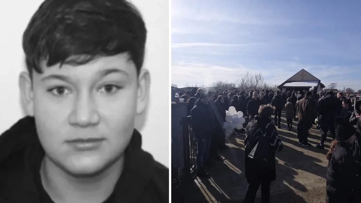 Mario, băiatul ucis de alți trei adolescenți, condus pe ultimul drum! Sute de oameni au fost prezenți