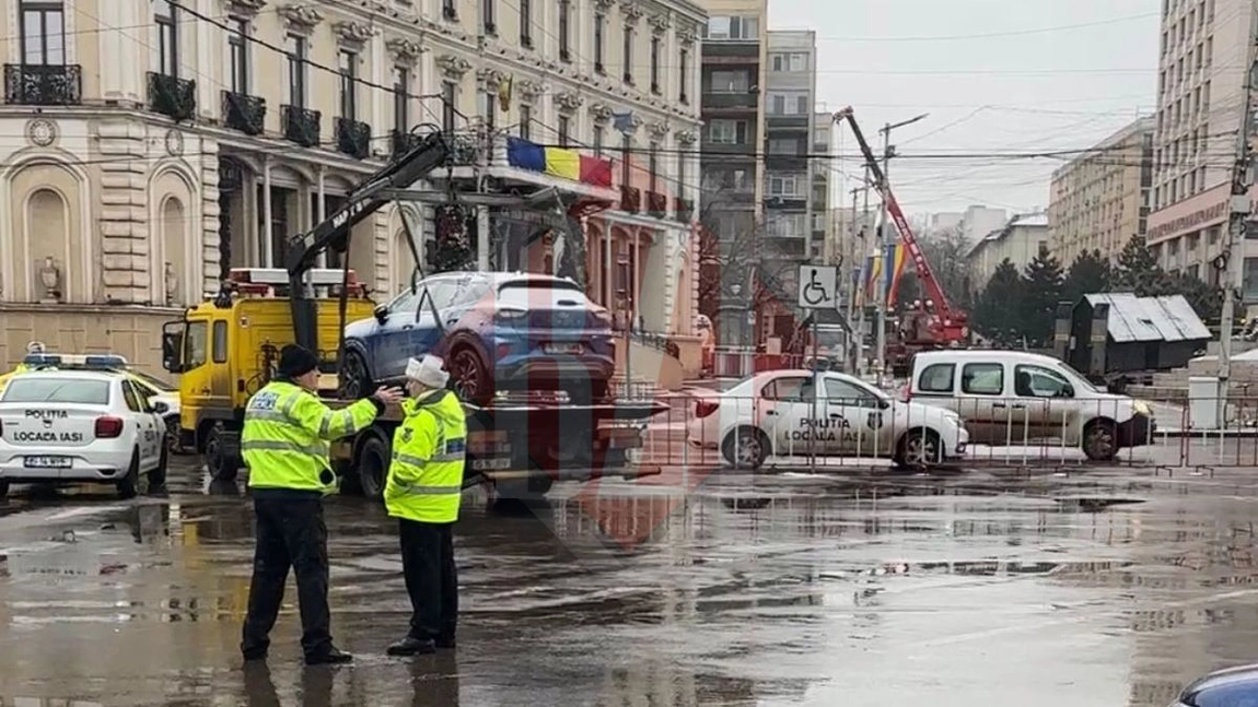 Atenție, șoferi! Mașinile din Piața Unirii sunt ridicate pentru manifestările de 24 ianuarie