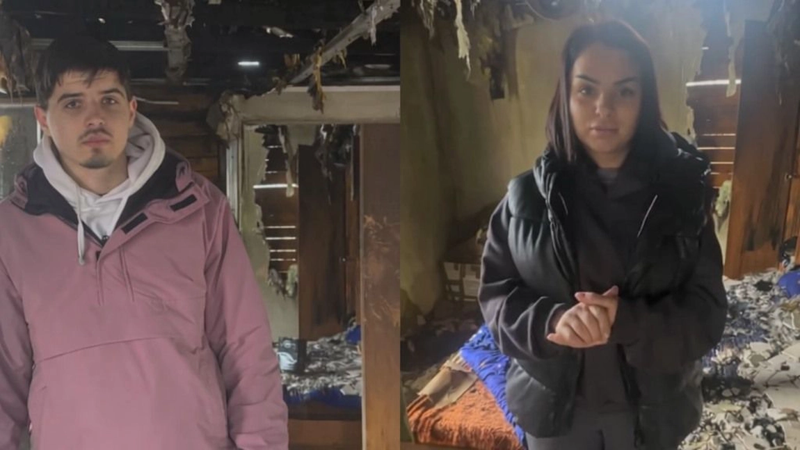 Ștefan și Mihaela, foști concurenți „Mireasa”, dramă în plină iarnă. Casa lor a ars complet