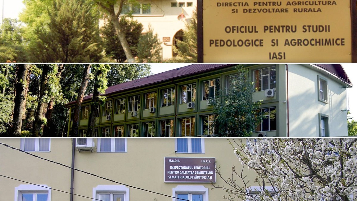 Oficiul pentru Studii Pedologice, Agenția Națională pentru Zootehnie și Inspectoratul Teritorial pentru Calitatea Semințelor și Direcția Agricolă din Iași se reorganizează. Dispar funcțiile de conducere