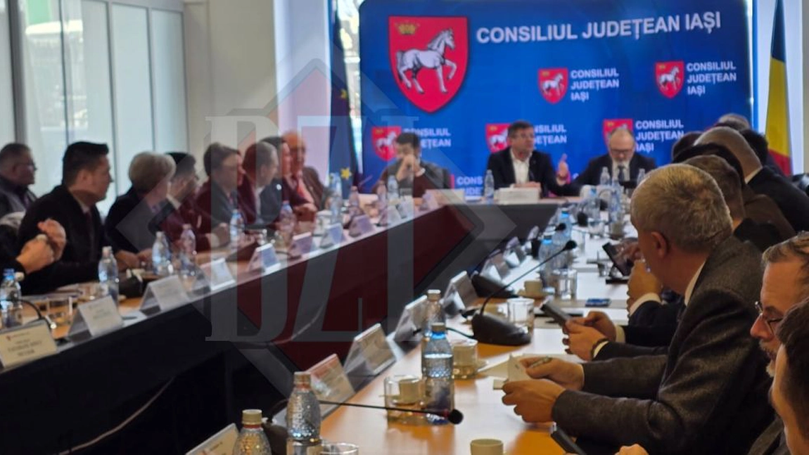 CJ Iași a aprobat majorarea cotizației către UNCJR! Aleşii județeni AUR au votat împotrivă - VIDEO