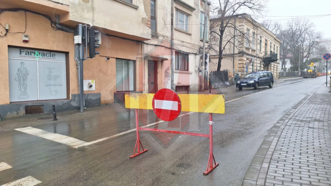 Atenție șoferi! Circulație închisă pe strada Ion C. Brătianu - VIDEO
