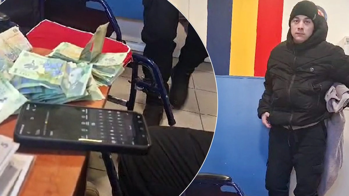 Un tânăr care cerșea pe străzile din Iași și-a „revenit miraculos”. La vederea polițiștilor, acesta s-a ridicat din scaunul cu rotile și a început să meargă