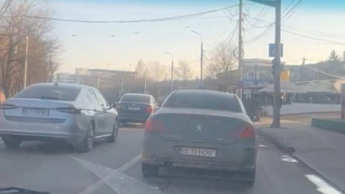 Probleme în trafic pe bulevardul Nicolae Iorga din Iași