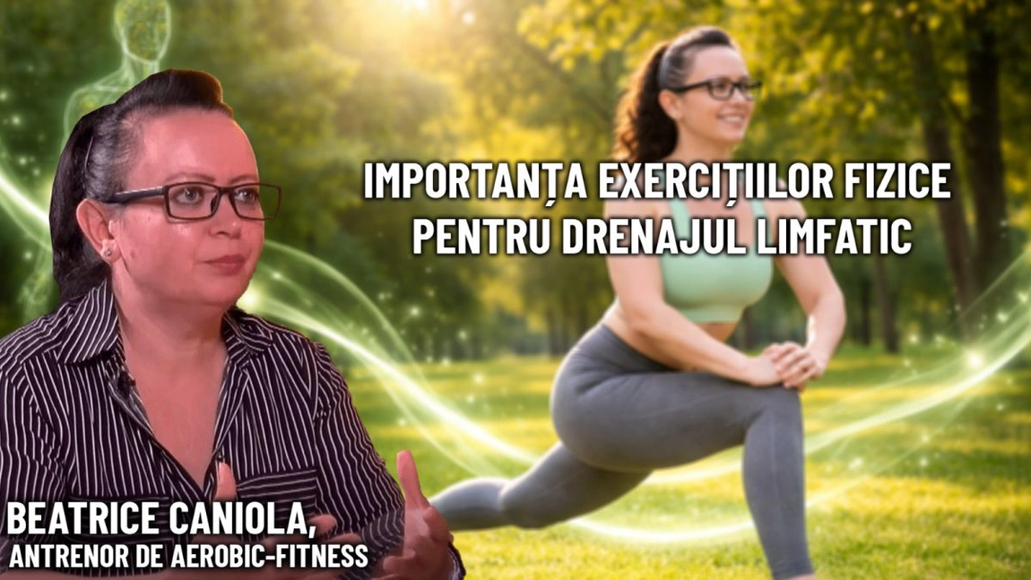 Mișcarea care vindecă. Exercițiile fizice, esențiale pentru drenajul limfatic și echilibrul emoțional, discutate la BZI LIVE, împreună cu Beatrice Caniola, instructor de fitness și aerobic