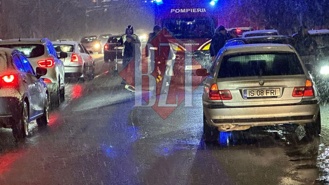 Accident rutier grav în municipiul Iași! Un copil a fost lovit de un autoturism - LIVE VIDEO