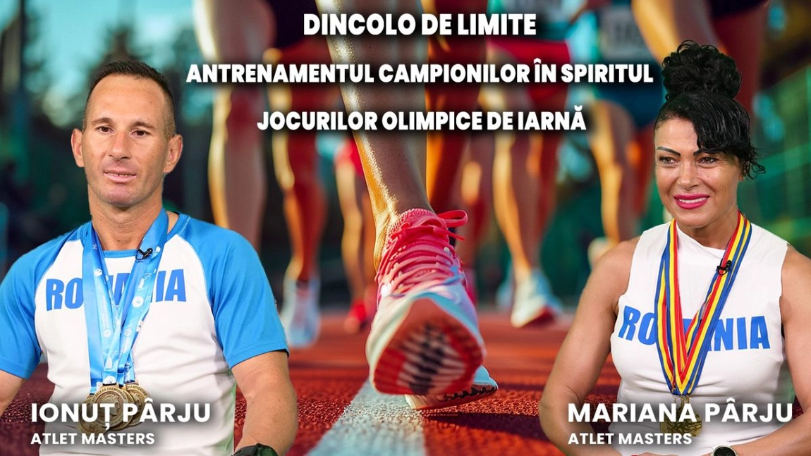 Antrenamentul campionilor în spiritul Jocurilor Olimpice de Iarnă. Mariana și Ionuț Pârju, atleți masters, dincolo de limite la BZI LIVE