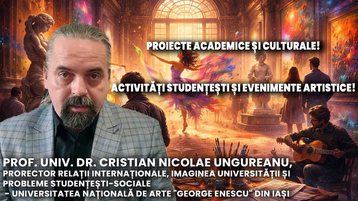 Studio-Cultural BZI LIVE alături de prof. univ. dr. Cristian Nicolae Ungureanu, prorector Relații Internaționale, Imaginea Universității și Probleme studențești-sociale, Universitatea Națională de Arte 