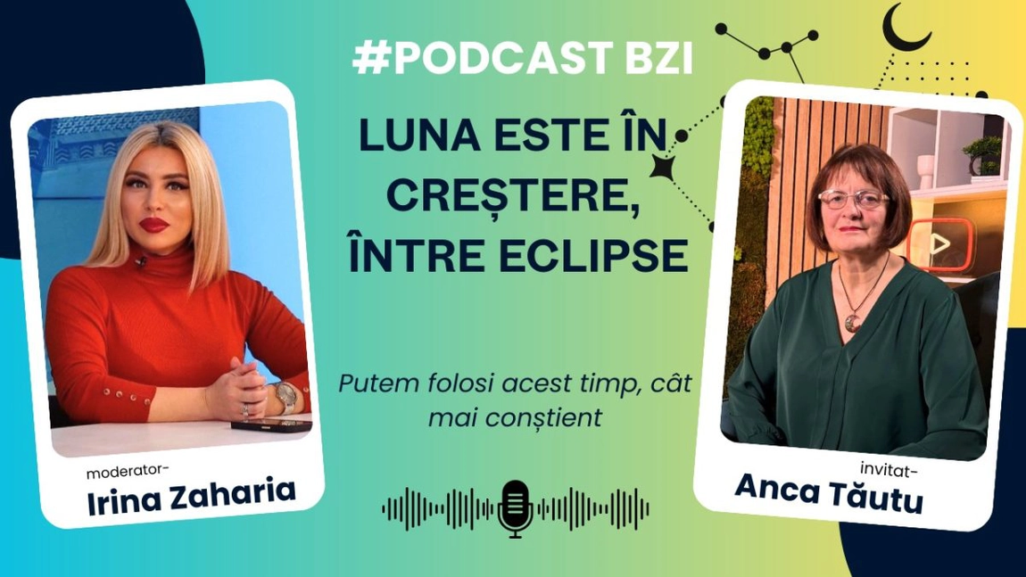 LIVE VIDEO - #PodcastBZI vine cu o nouă editie dedicată astrologiei. Luna este în creștere, între eclipse, către faza de Lună Plină, cu Luna în Fecioară, care va fi pe 3 martie, cu o eclipsă totală de Lună. Putem folosi acest timp, cât mai conștient