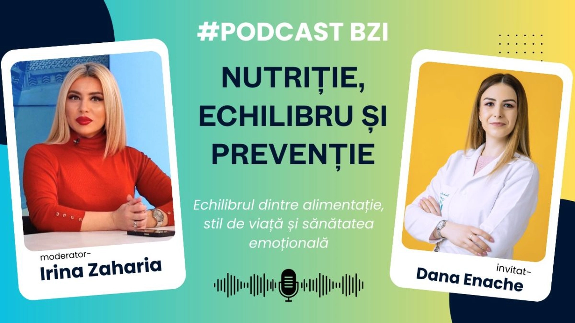 LIVE VIDEO - Dana Enache, dietetician și fondatoarea Esentia Clinic, discută la PodcastBZI despre sănătatea din mai multe perspective