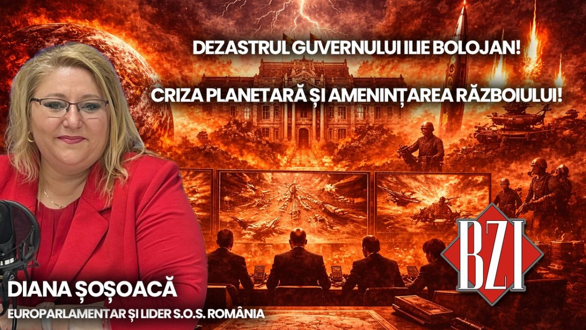 Studio-Politic BZI LIVE alături de Diana Șoșoacă, președinte Partidul S.O.S. România și europarlamentar român neafiliat în Parlamentul European