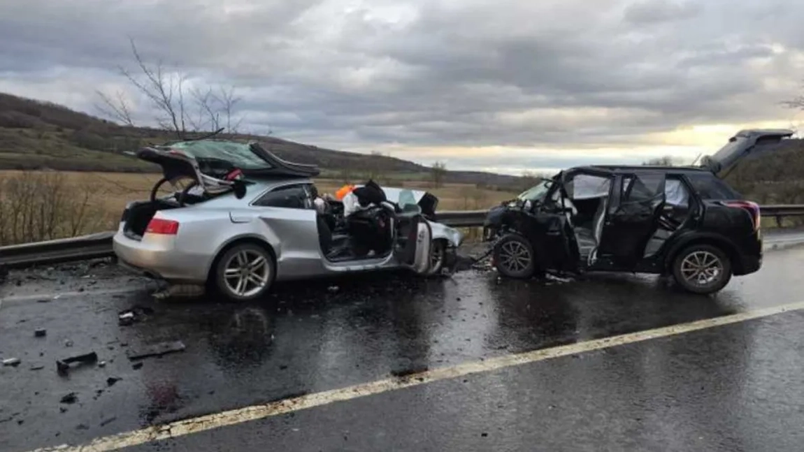 Accident mortal pe DN14! Doi șoferi decedați și o adolescentă grav rănită
