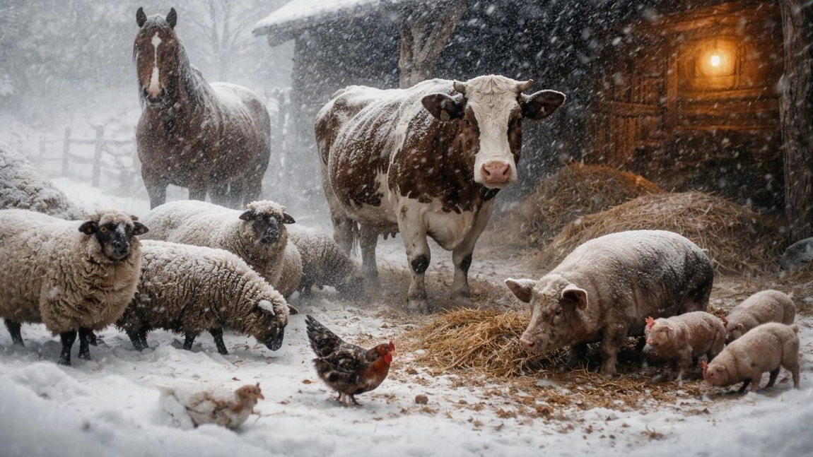 Recomandări ANSVSA pentru protejarea animalelor în condiții meteo severe